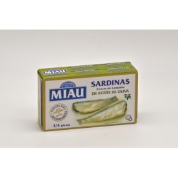 SARDINAS MIAU A.OLIVA 125G.